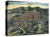 Map of Florence, 15th Century-null-Stretched Canvas