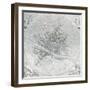 Map of Florence, 1843 and 1866-Fantozzi-Framed Giclee Print