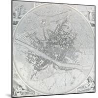 Map of Florence, 1843 and 1866-Fantozzi-Mounted Giclee Print