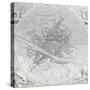 Map of Florence, 1843 and 1866-Fantozzi-Stretched Canvas