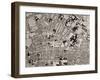 Map of Florence, Detail, 1843 and 1866 (Engraving) (Detail of 100310)-Fantozzi-Framed Giclee Print