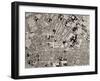 Map of Florence, Detail, 1843 and 1866 (Engraving) (Detail of 100310)-Fantozzi-Framed Giclee Print