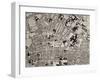 Map of Florence, Detail, 1843 and 1866 (Engraving) (Detail of 100310)-Fantozzi-Framed Giclee Print