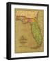 Map of Florida, 1826-A. Finley-Framed Giclee Print