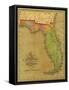 Map of Florida, 1826-A. Finley-Framed Stretched Canvas