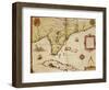 Map of Florida and Cuba, 1563-Theotokos Kykkotissa-Framed Giclee Print