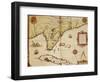 Map of Florida and Cuba, 1563-Theotokos Kykkotissa-Framed Giclee Print