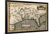 Map of Florida, C.1584-Abraham Ortelius-Framed Giclee Print