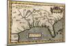 Map of Florida, C.1584-Abraham Ortelius-Mounted Giclee Print