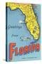 Map of Florida-null-Stretched Canvas