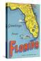 Map of Florida-null-Stretched Canvas