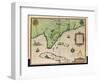 Map of Florida-Jacques Le Moyne-Framed Giclee Print