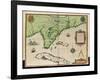 Map of Florida-Jacques Le Moyne-Framed Giclee Print