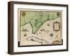 Map of Florida-Jacques Le Moyne-Framed Giclee Print