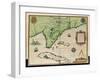 Map of Florida-Jacques Le Moyne-Framed Giclee Print