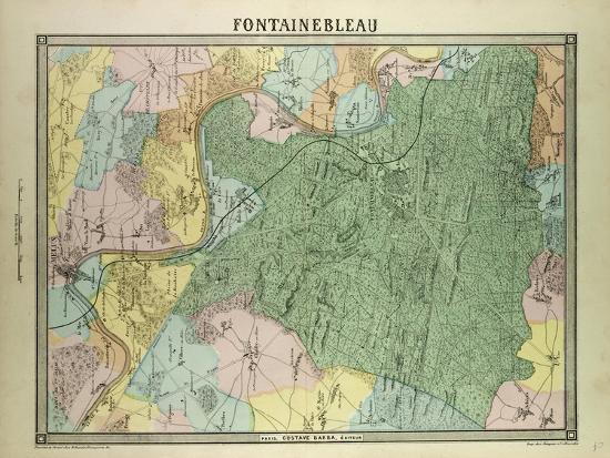 Map Of Fontainebleau France Giclee Print AllPosters map-of-fontainebleau-france-giclee-print-allposters