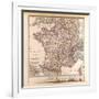 Map of France, 1874-null-Framed Giclee Print