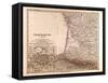 Map of France, 1874-null-Framed Stretched Canvas