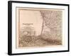 Map of France, 1874-null-Framed Giclee Print