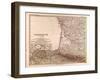 Map of France, 1874-null-Framed Giclee Print