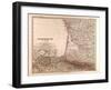 Map of France, 1874-null-Framed Giclee Print