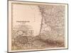 Map of France, 1874-null-Mounted Giclee Print