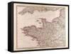 Map of France, 1874-null-Framed Stretched Canvas