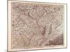 Map of France, 1874-null-Mounted Giclee Print