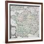 Map of France as Divided into 58 Provinces, 1765-Louis-Charles Desnos-Framed Giclee Print