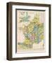 Map of France Belgium and the Netherlands-Thomas Johnson-Framed Photographic Print