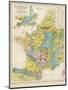 Map of France Belgium and the Netherlands-Thomas Johnson-Mounted Photographic Print