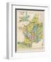 Map of France Belgium and the Netherlands-Thomas Johnson-Framed Photographic Print