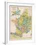 Map of France Belgium and the Netherlands-Thomas Johnson-Framed Photographic Print