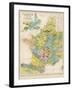 Map of France Belgium and the Netherlands-Thomas Johnson-Framed Photographic Print