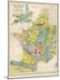 Map of France Belgium and the Netherlands-Thomas Johnson-Mounted Photographic Print