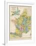 Map of France Belgium and the Netherlands-Thomas Johnson-Framed Photographic Print