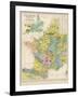 Map of France Belgium and the Netherlands-Thomas Johnson-Framed Photographic Print