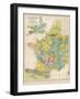 Map of France Belgium and the Netherlands-Thomas Johnson-Framed Photographic Print