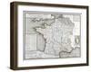 Map of France Depicting the Departmental Divisions, 1798-null-Framed Giclee Print