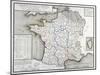 Map of France Depicting the Departmental Divisions, 1798-null-Mounted Giclee Print