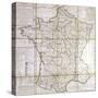 Map of France Divided into Provinces-Cesar Francois Cassini De Thury-Stretched Canvas