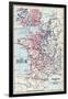 Map of France in 1189, from 'Historical Atlas'-null-Framed Giclee Print