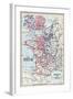 Map of France in 1189, from 'Historical Atlas'-null-Framed Giclee Print