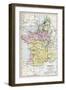 Map of France in 1429, from 'Historical Atlas', Published by W. and A.K. Johnston Limited, 1911-null-Framed Giclee Print