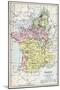 Map of France in 1429, from 'Historical Atlas', Published by W. and A.K. Johnston Limited, 1911-null-Mounted Giclee Print