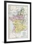 Map of France in 1429, from 'Historical Atlas', Published by W. and A.K. Johnston Limited, 1911-null-Framed Giclee Print