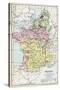 Map of France in 1429, from 'Historical Atlas', Published by W. and A.K. Johnston Limited, 1911-null-Stretched Canvas