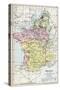 Map of France in 1429, from 'Historical Atlas', Published by W. and A.K. Johnston Limited, 1911-null-Stretched Canvas