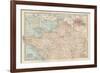 Map of France, Northern Part. with Insets Showing the Provinces of France and Paris and Vicinity-Encyclopaedia Britannica-Framed Premium Giclee Print