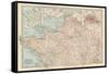 Map of France, Northern Part. with Insets Showing the Provinces of France and Paris and Vicinity-Encyclopaedia Britannica-Framed Stretched Canvas